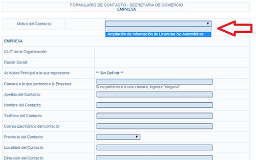 DESPACHANTE DE ADUANA GESTION DE LICENCIAS NO AUTOMATICAS DE IMPORTACION