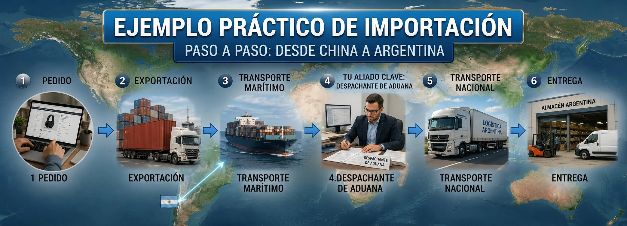 DESPCHANTE DE ADUANA IMPORTAR DE CHINA A ARGENTINA